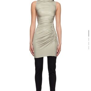 Rick Owens Taupe Svita Minidresses